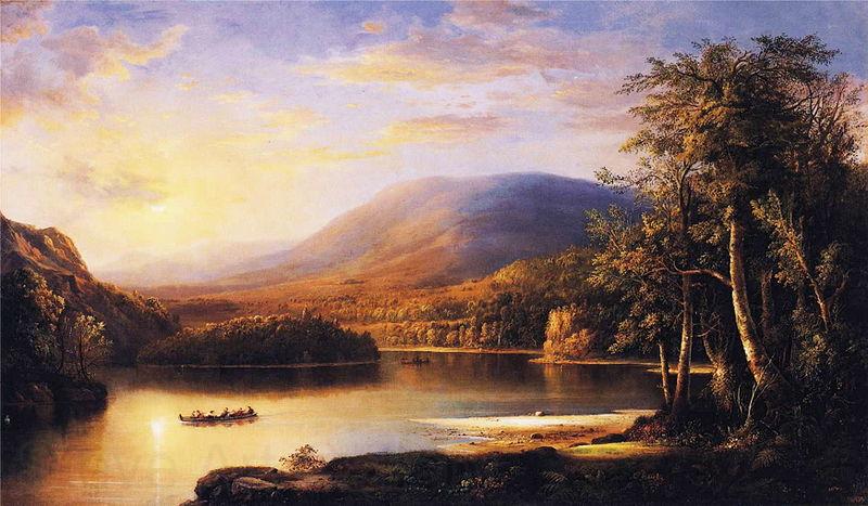 Robert S.Duncanson Ellens Isle Norge oil painting art